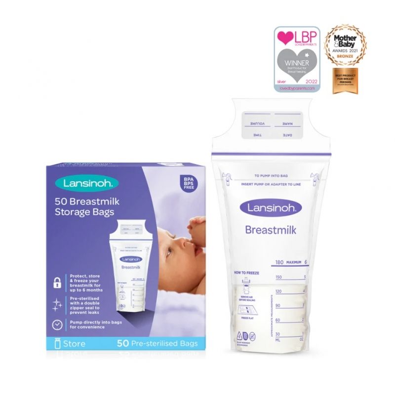 Lansinoh Breastmilk Storage Bags - pack of 25