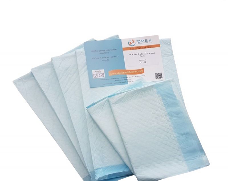 5 pk 90 x 60cm Disposable & Absorbent pads for Floor & Bed
