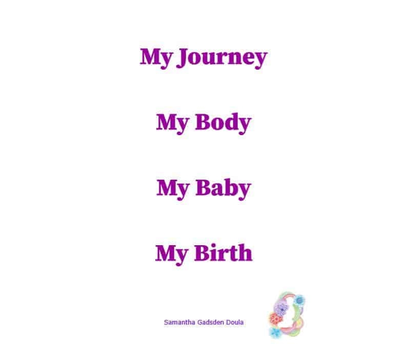 40 affirmation cards in support of the home birth group