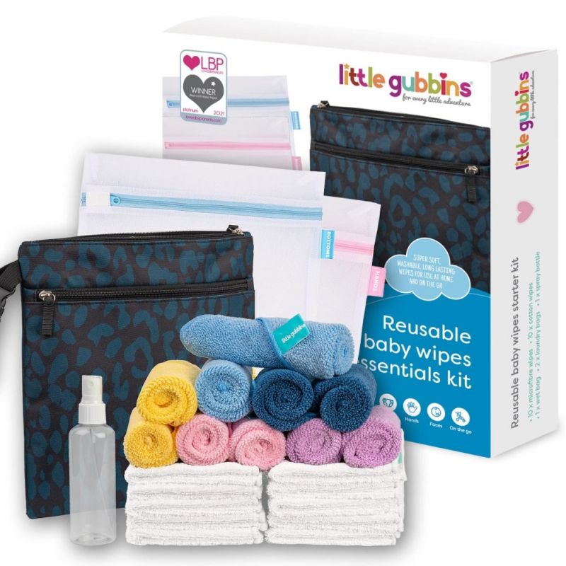 Little Gubbins Reusable Baby Wipes Essentials Kit