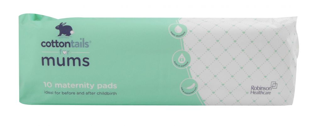 Pk 10 Extra-Thin Maternity Pads/Towels