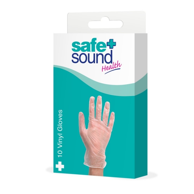 safe & sound  vinyl gloves
