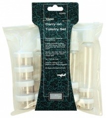 15 Piece Travel Bottle Set with Pouch