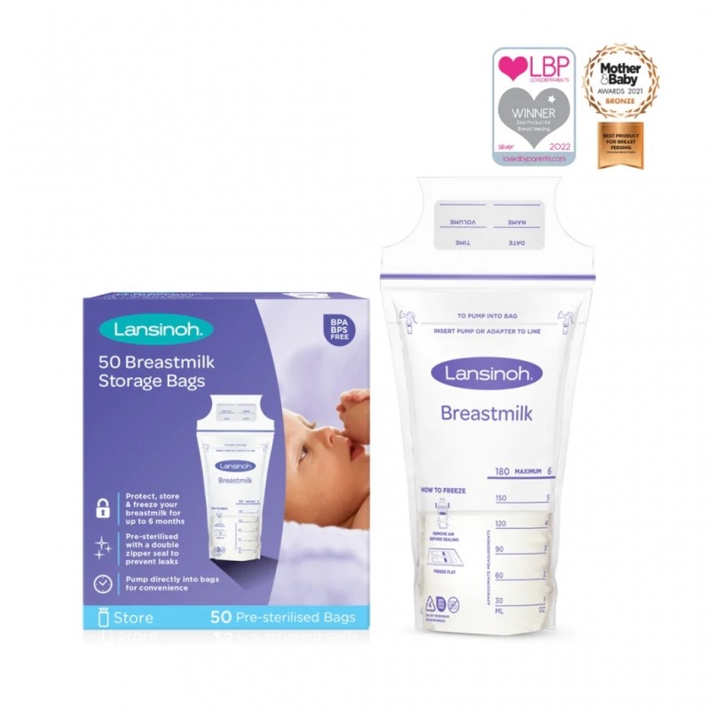 Lansinoh Breastmilk Storage Bags - pack of 25