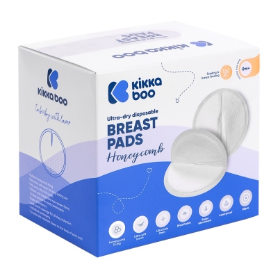 kikka boo disposable breast pads honeycomb (50 pack)