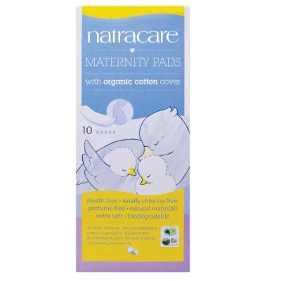Natracare Maternity Pads with Organic Cotton Cover Pk  10