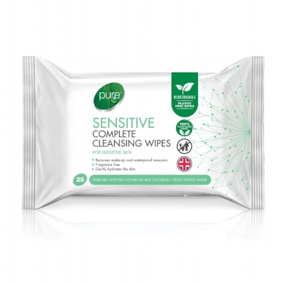 pure sensitive complete cleansing wipes