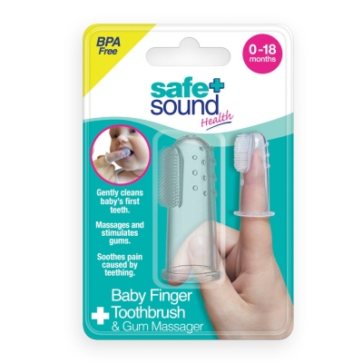 safe & sound baby finger toothbrush