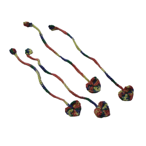cord ties, colourful